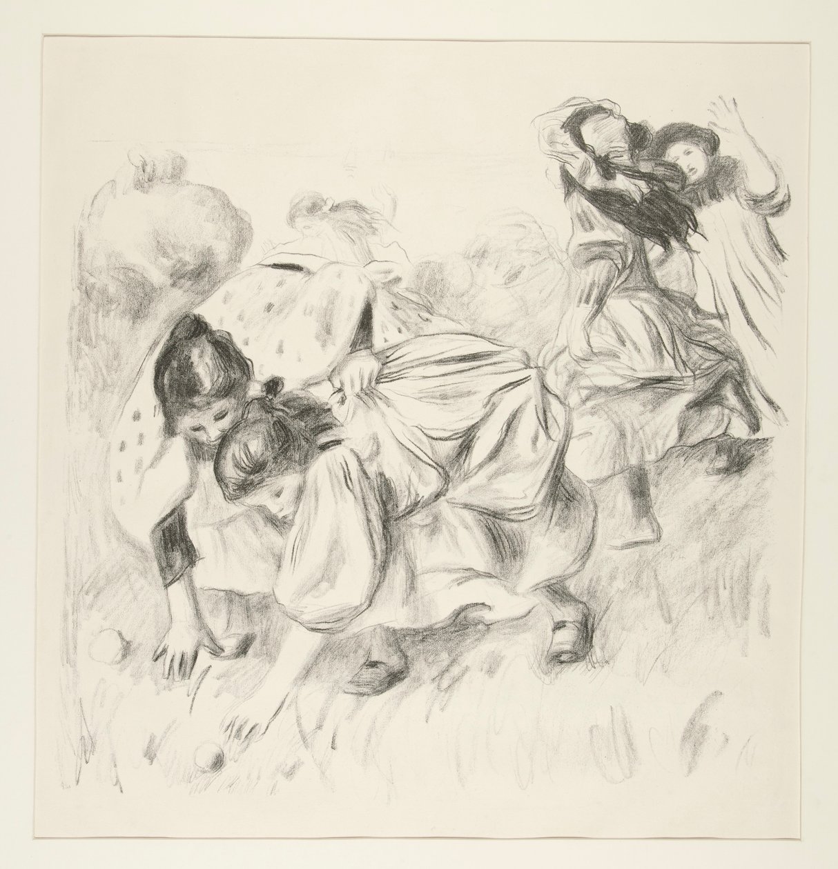Gyerekek játszanak? a labda (Gyermekek labdáznak) alkotó: Pierre Auguste Renoir