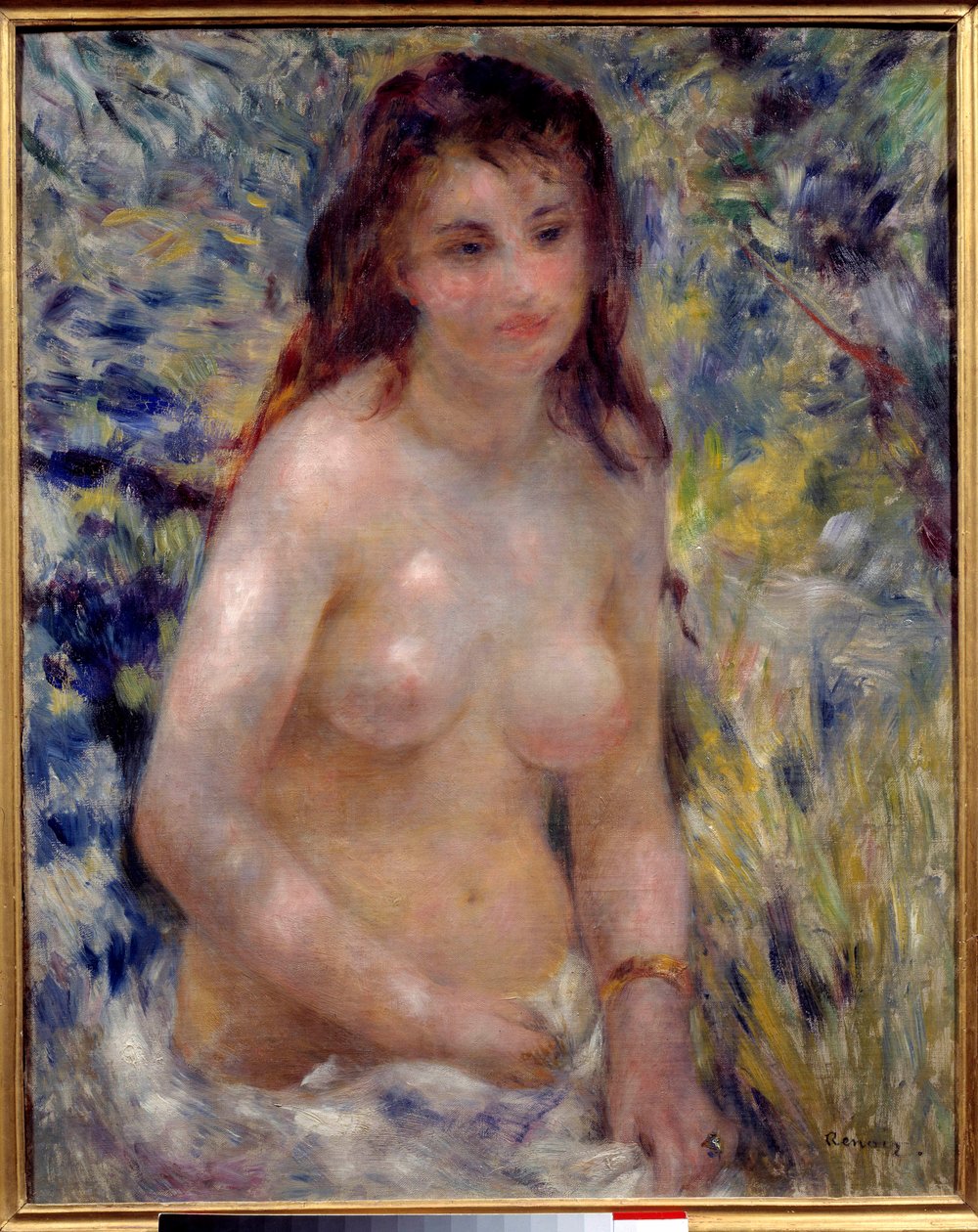 A törzs tanulmányozása, napfényhatás Pierre Auguste Renoir (1841-1919) festménye 1875 Méret: 0,81x0,65 m Párizs, musee d