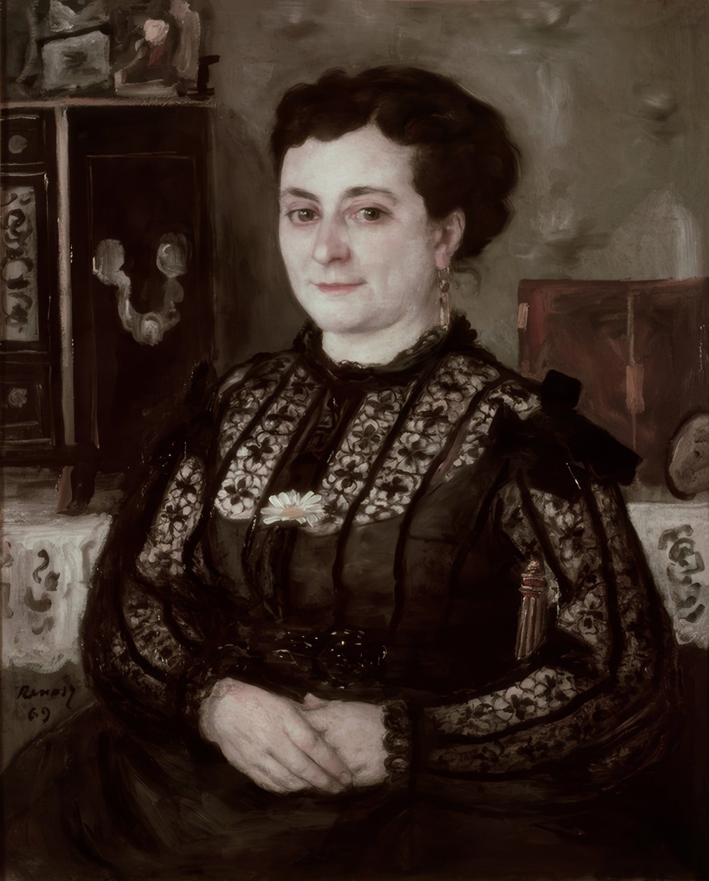 Nő Chantilly míderrel alkotó: Pierre Auguste Renoir