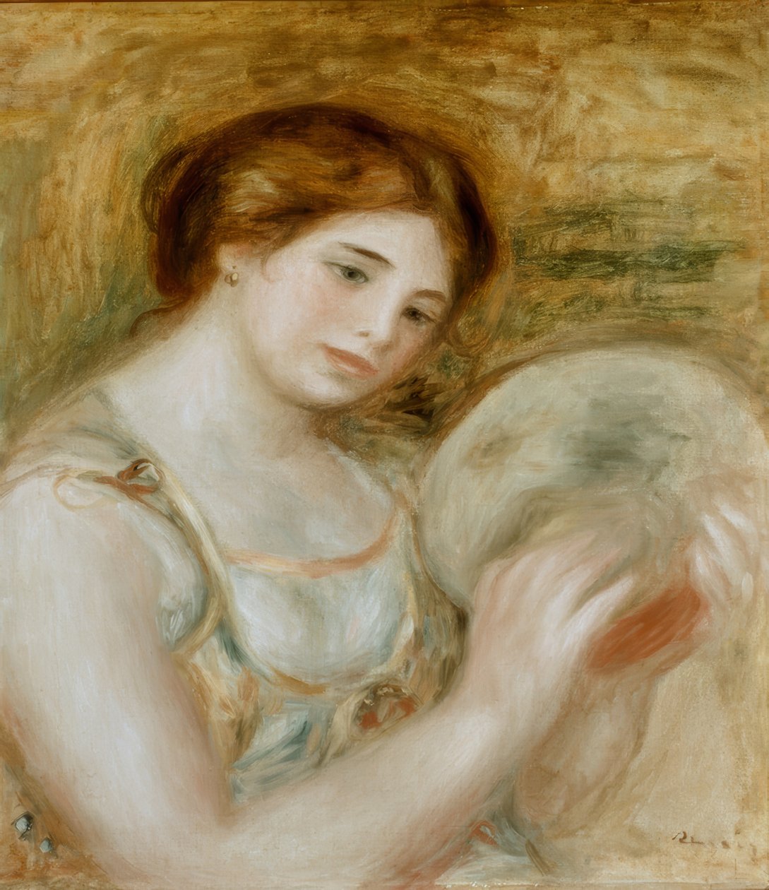 Nő tamburával alkotó: Pierre Auguste Renoir