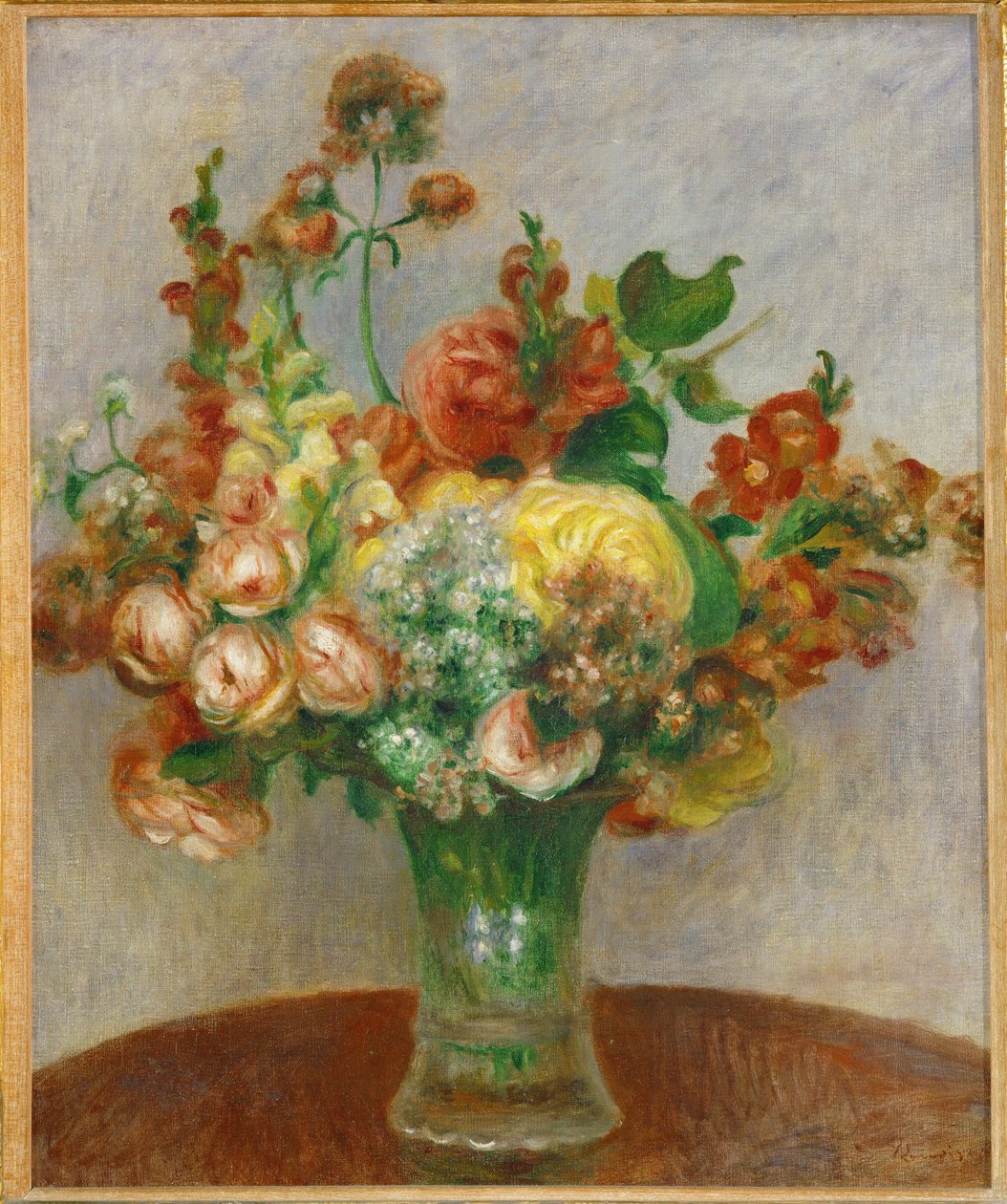 Virágok vázában (olaj, vászon) alkotó: Pierre Auguste Renoir