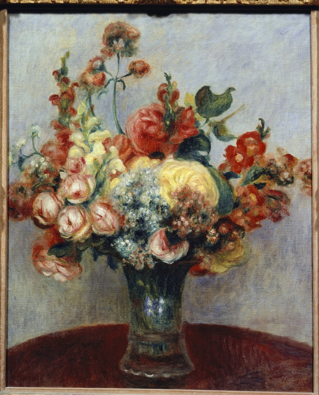 Virágok vázában (olaj, vászon alkotó: Pierre Auguste Renoir
