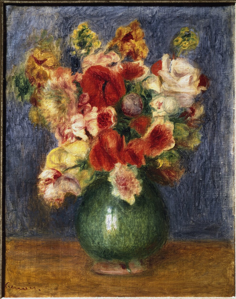 Virágok vázában (olaj, vászon alkotó: Pierre Auguste Renoir