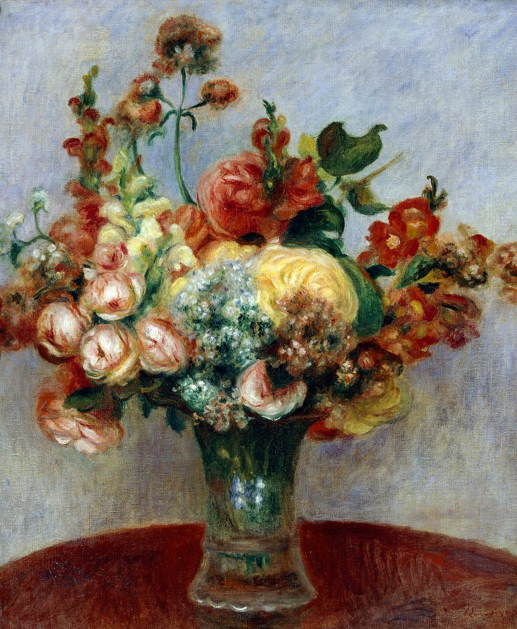 Virágok vázában, Pierre-Auguste Renoir alkotó: Pierre Auguste Renoir