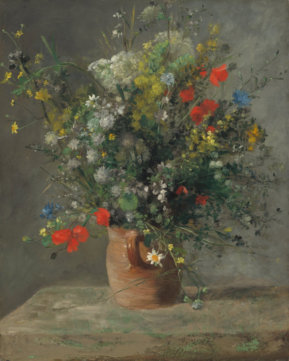 Virágok vázában, 1866 körül (olaj, vászon) alkotó: Pierre Auguste Renoir