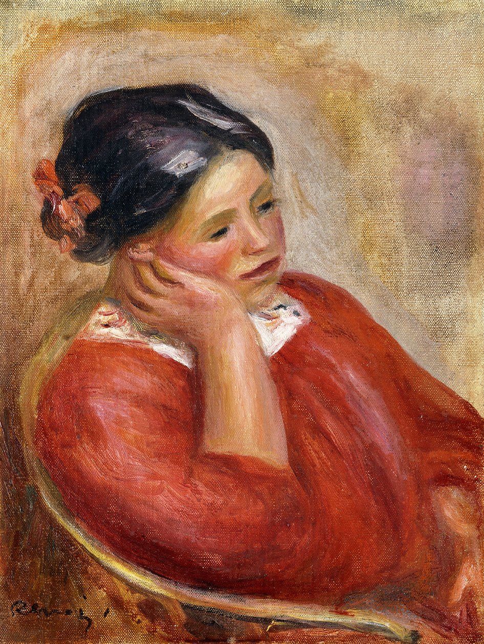 Gabrielle Leaning; Gabrielle Acoudee, alkotó: Pierre Auguste Renoir