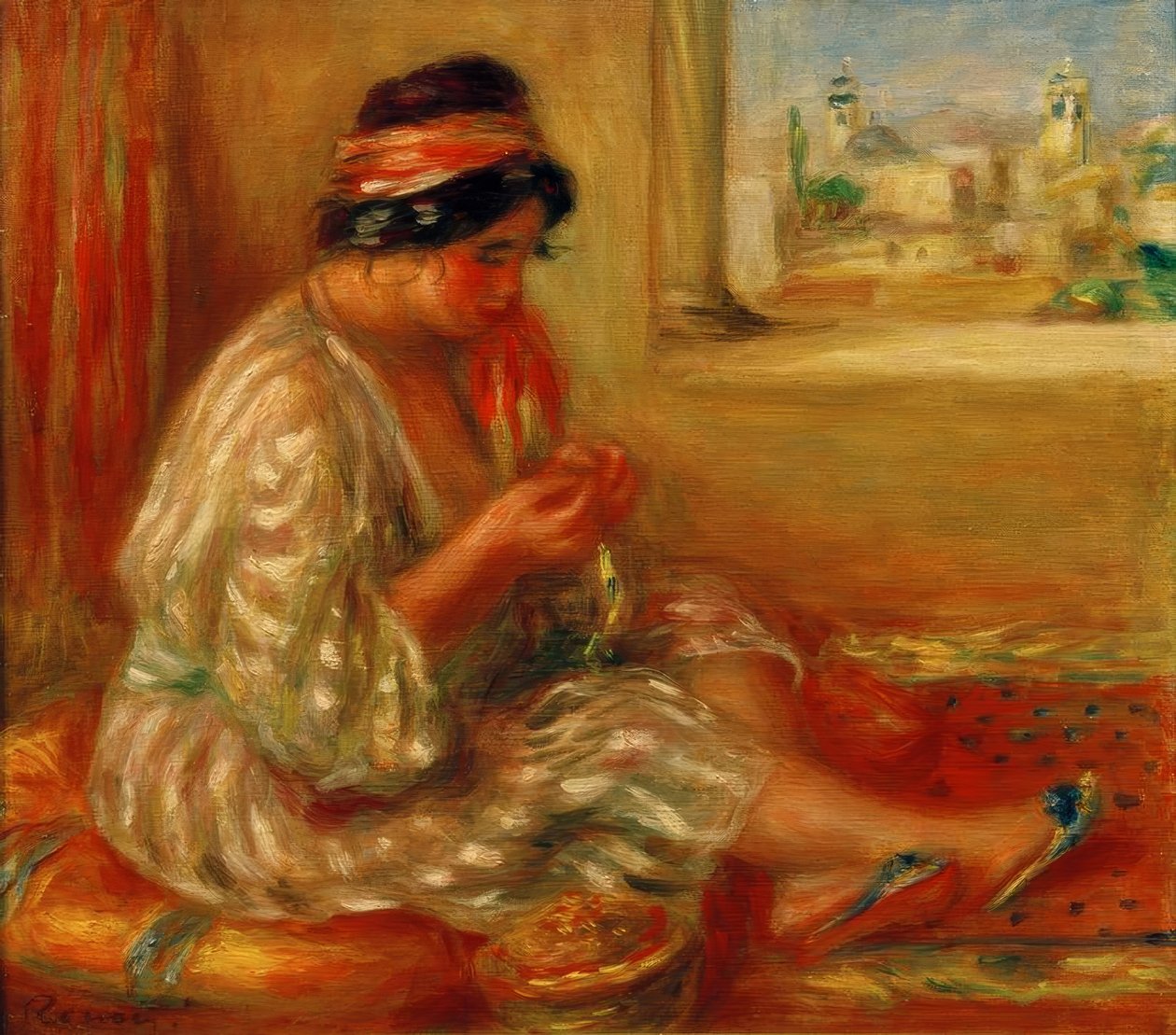 Gabrielle algériai nyelven alkotó: Pierre Auguste Renoir