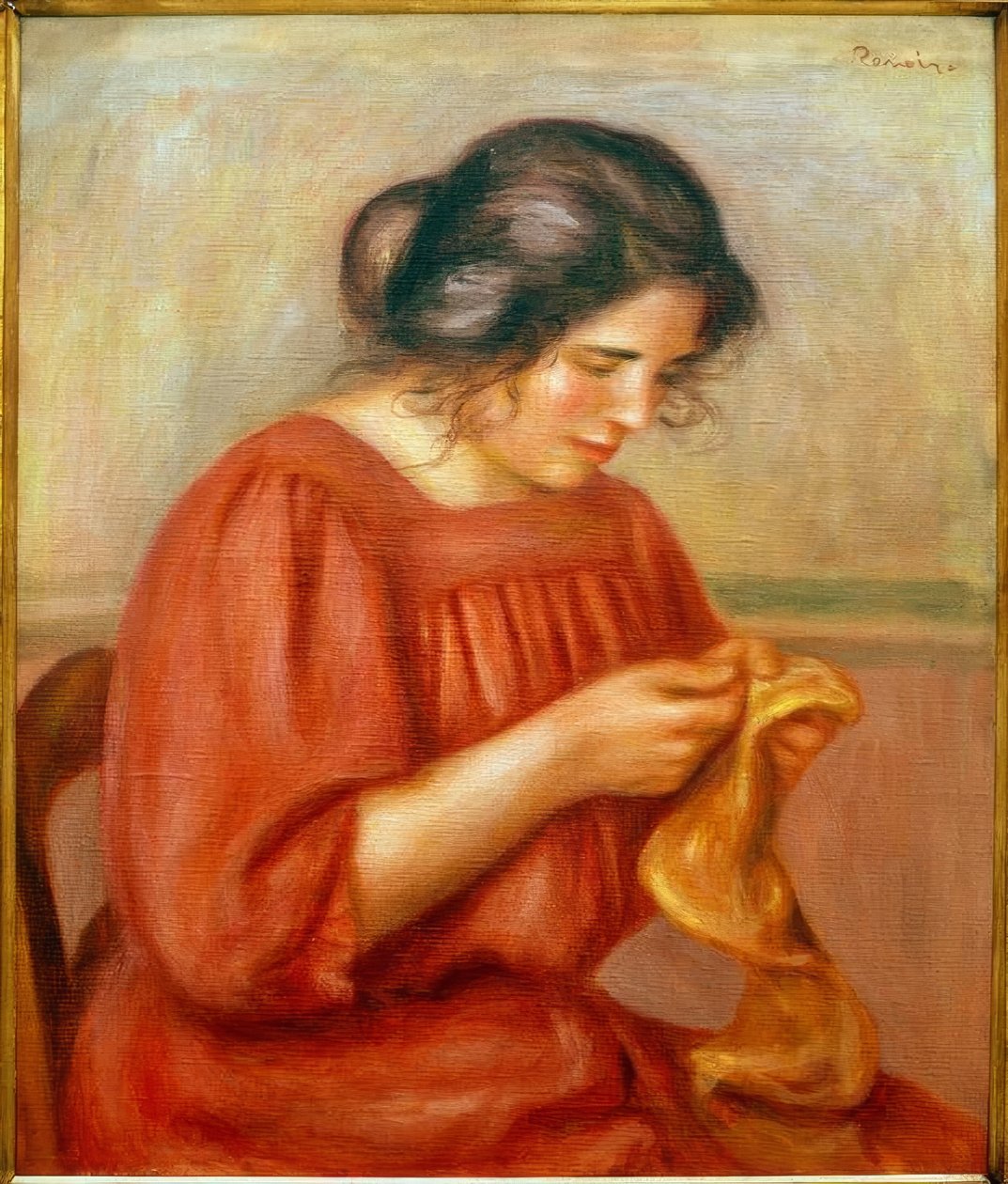 Gabrielle fenébe alkotó: Pierre Auguste Renoir
