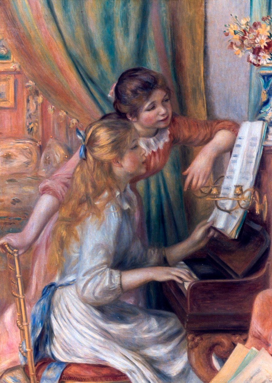 Lányok a zongoránál, 1892 alkotó: Pierre Auguste Renoir