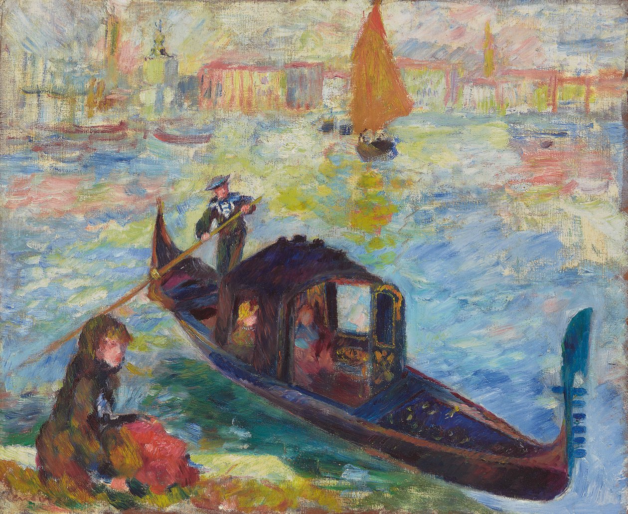 Gondola, Velence, 1881 alkotó: Pierre Auguste Renoir