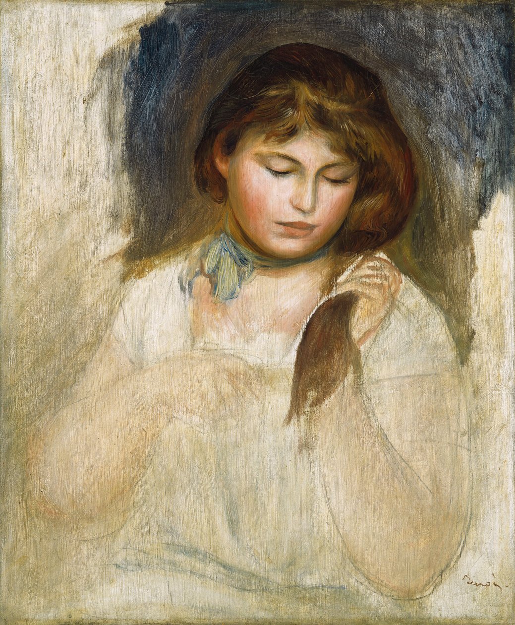 Gabrielle vezetője, 1895 alkotó: Pierre Auguste Renoir