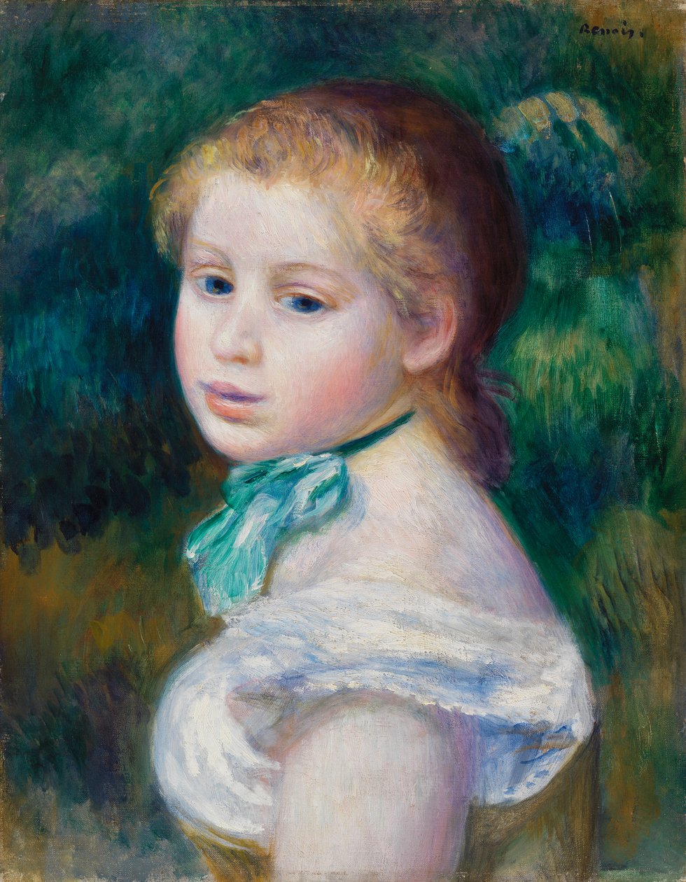 Fiatal lány vezetője alkotó: Pierre Auguste Renoir