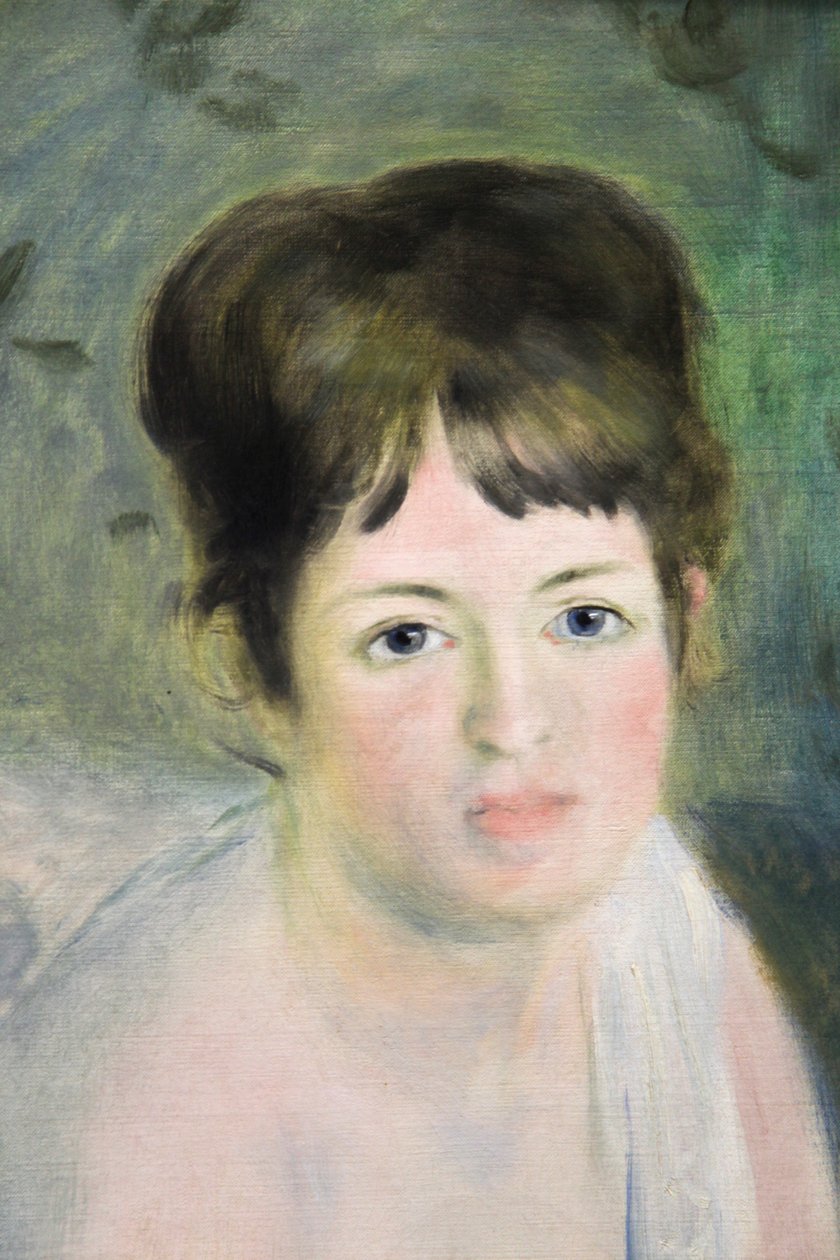 „Egy nő feje”, 1876 alkotó: Pierre Auguste Renoir