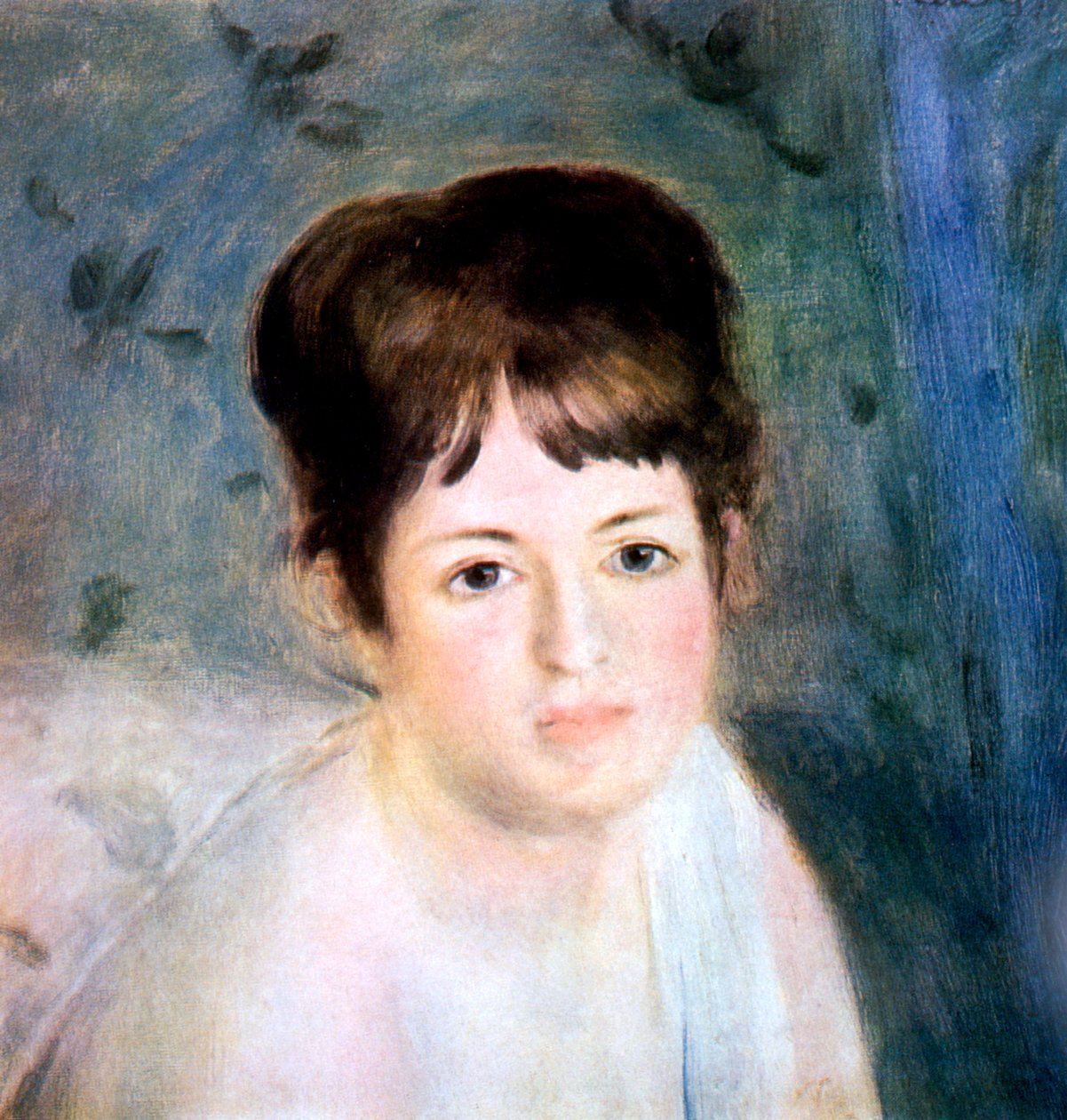 Egy nő feje, 1876 alkotó: Pierre Auguste Renoir