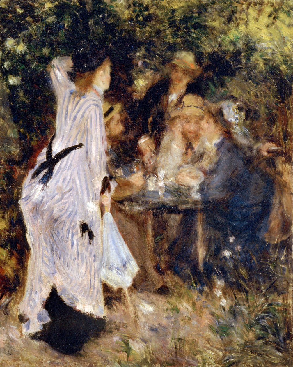 Az Au Jardin du Moulin de la Galette kertben, 1876. alkotó: Pierre Auguste Renoir