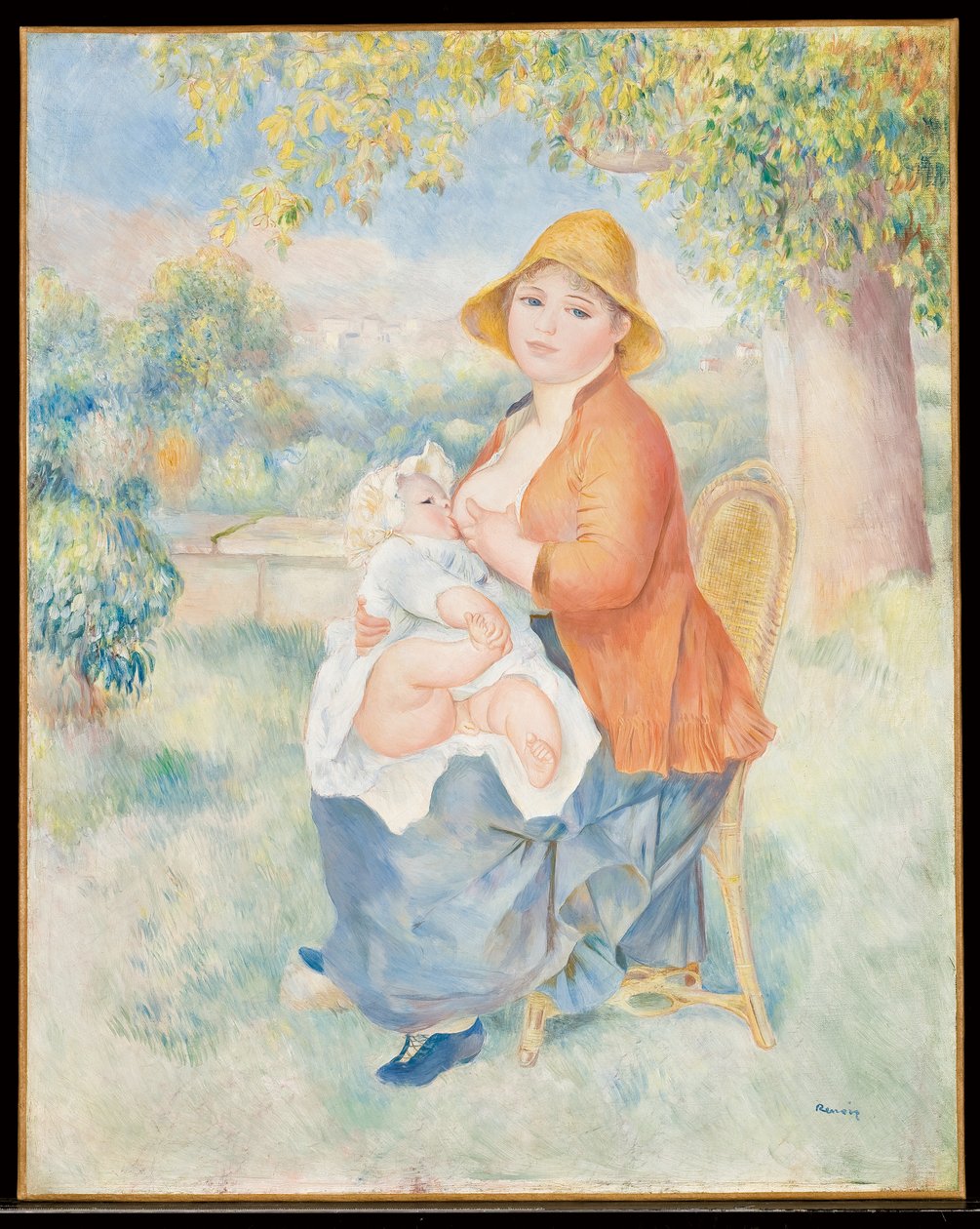 A gyermek a mellnél, 1886 alkotó: Pierre Auguste Renoir
