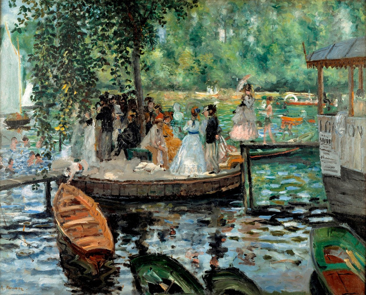 La Grenouillère alkotó: Pierre Auguste Renoir