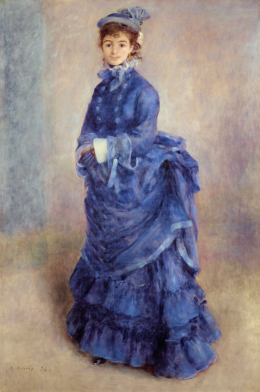 La Parisienne, A kék hölgy alkotó: Pierre Auguste Renoir
