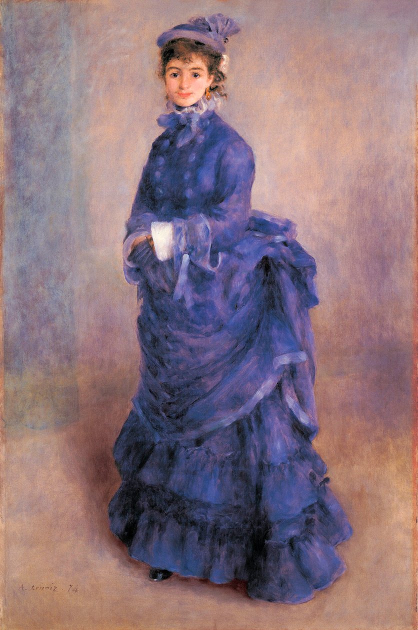 „La Parisienne”, Madame Henriette Henriot, francia színésznő és a festő kedvenc modellje portréja alkotó: Pierre Auguste Renoir