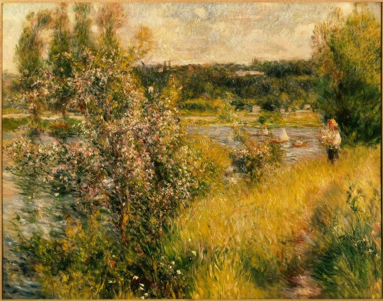 A Szajna Chatouban alkotó: Pierre Auguste Renoir