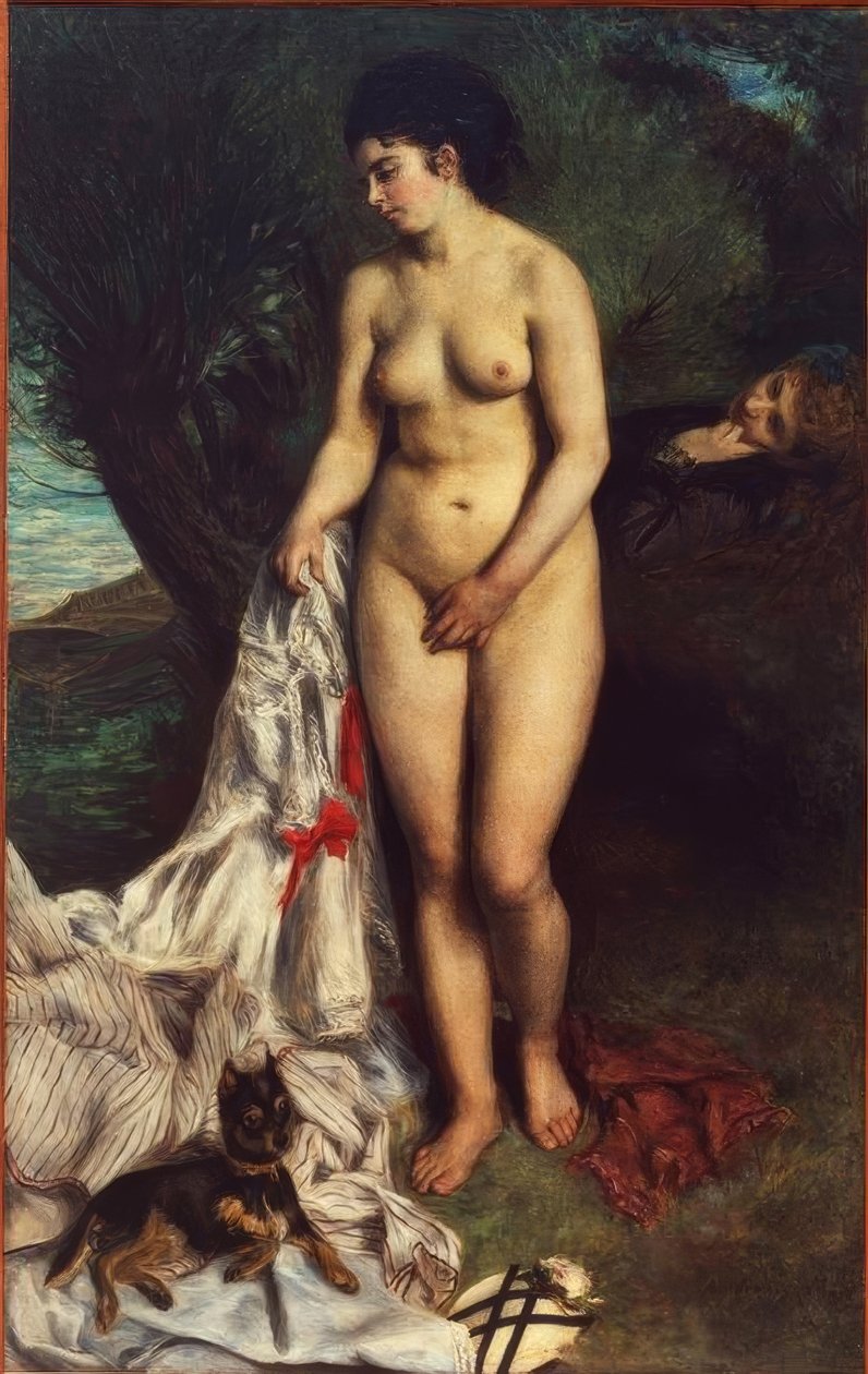A fürdőző a griffel alkotó: Pierre Auguste Renoir