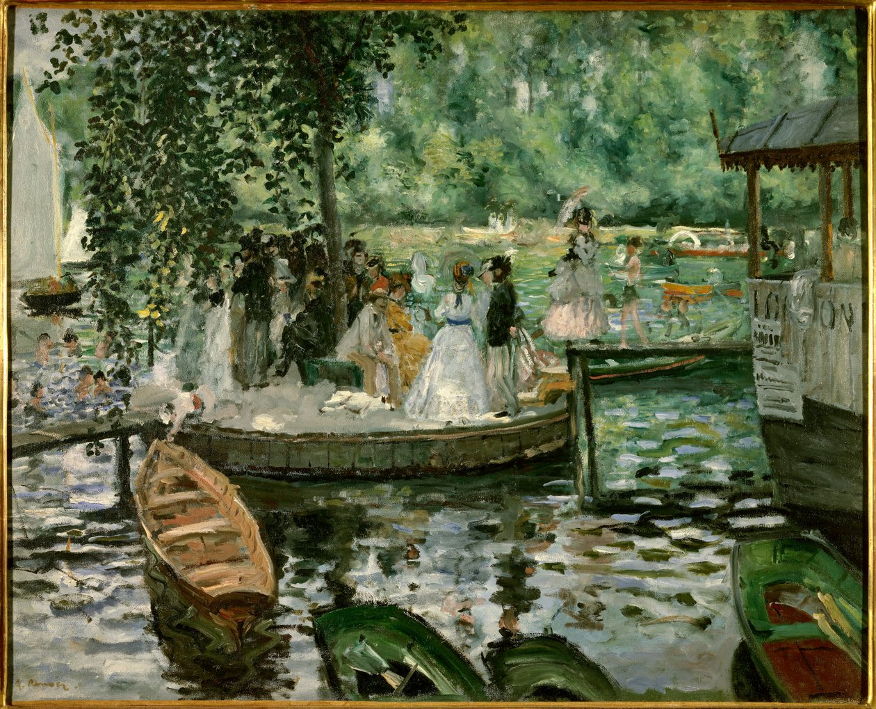 A béka Pierre Auguste Renoir (1841-1919) festménye 1869 Stockholm, Nemzeti Múzeum alkotó: Pierre Auguste Renoir