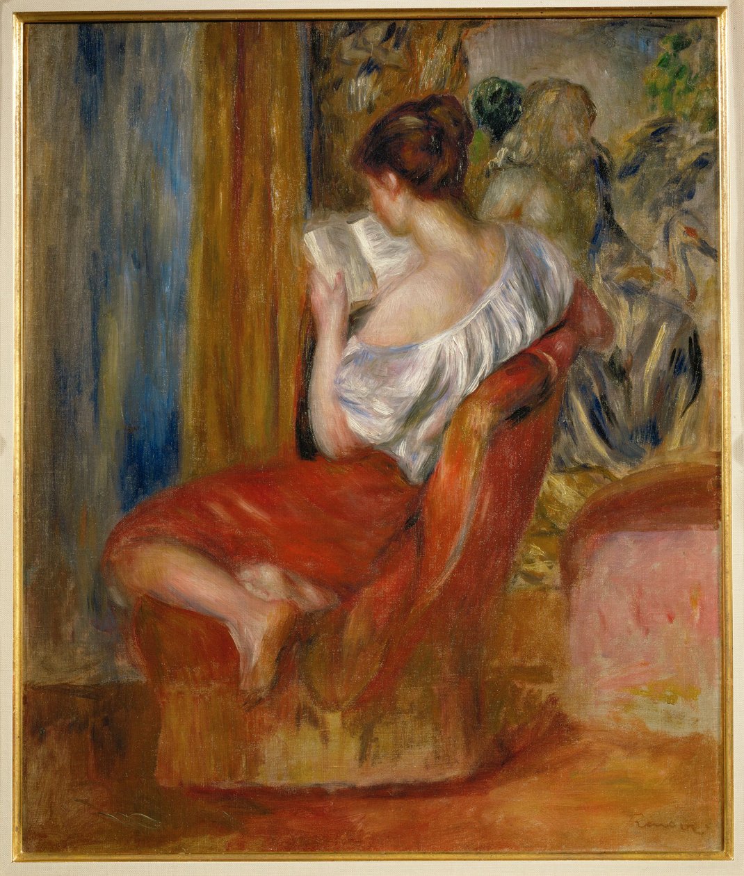Az olvasó (olaj, vászon) alkotó: Pierre Auguste Renoir
