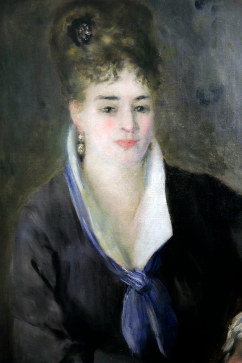„Hölgy feketében”, 1876. alkotó: Pierre Auguste Renoir