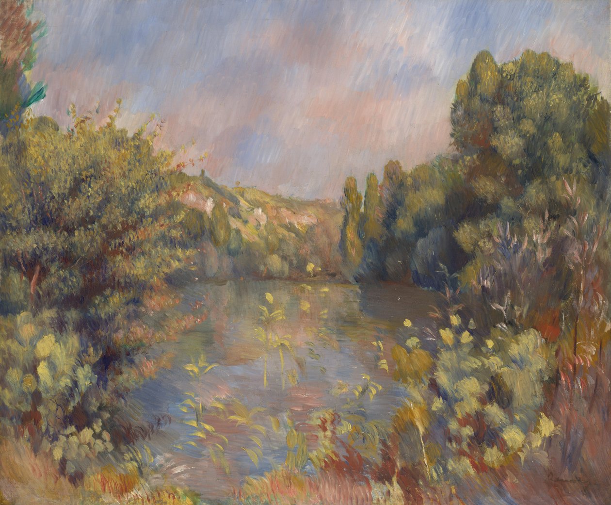 Tóparti táj, c. 1889 alkotó: Pierre Auguste Renoir