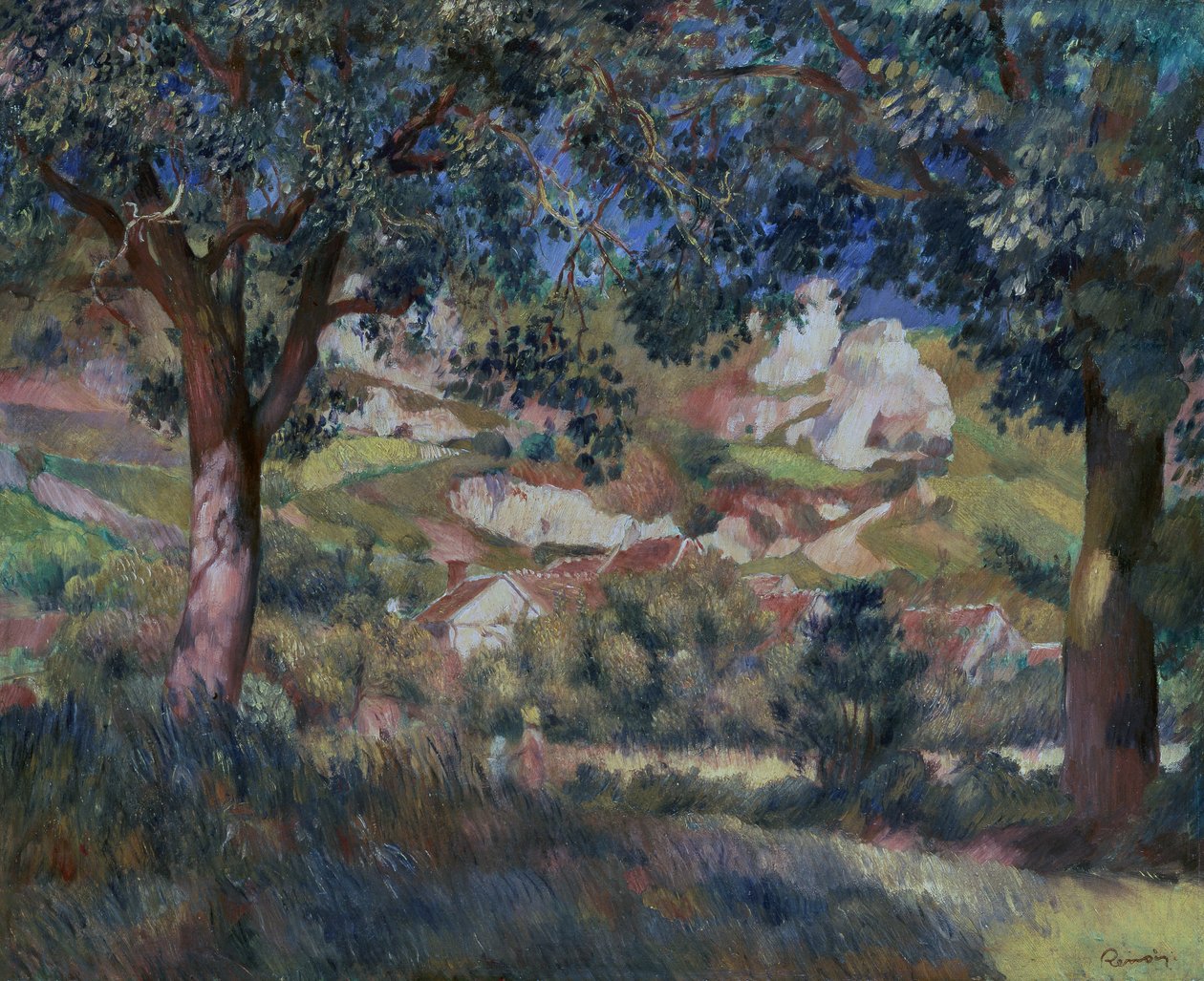 Táj La Roche Guyonban, 1887 körül (olaj, vászon) alkotó: Pierre Auguste Renoir
