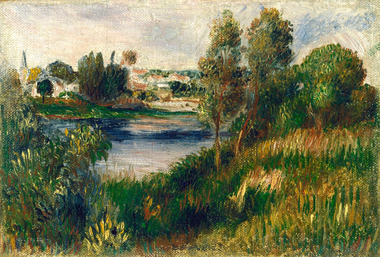 Táj Vétheuilnál, c. 1890. alkotó: Pierre Auguste Renoir