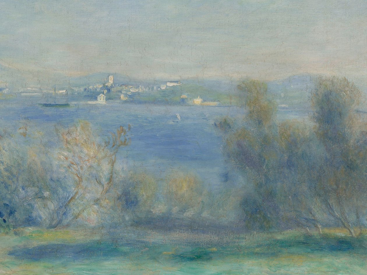 Tájkép a Földközi-tengeren (kilátás Toulonra) alkotó: Pierre Auguste Renoir