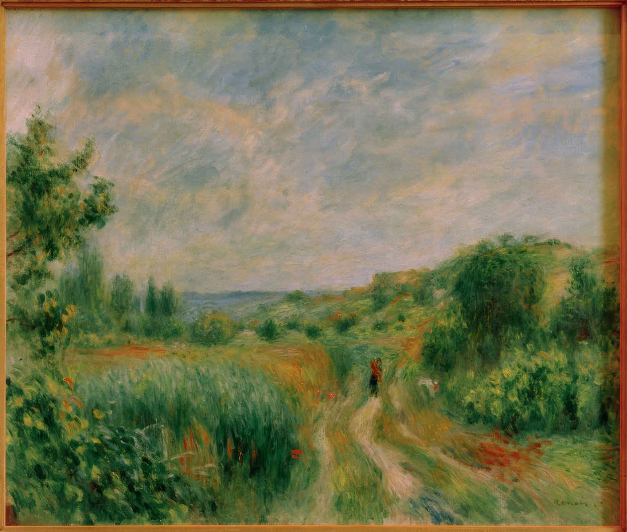 Tájkép Essoyes közelében alkotó: Pierre Auguste Renoir