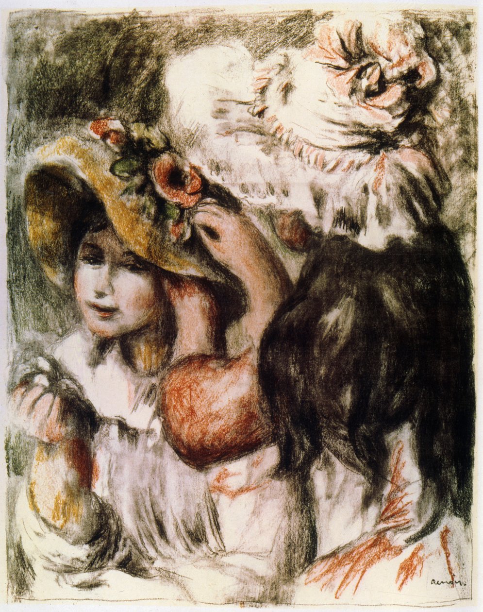 A feltűzött kalap A kalap feltűzése, 1898 alkotó: Pierre Auguste Renoir