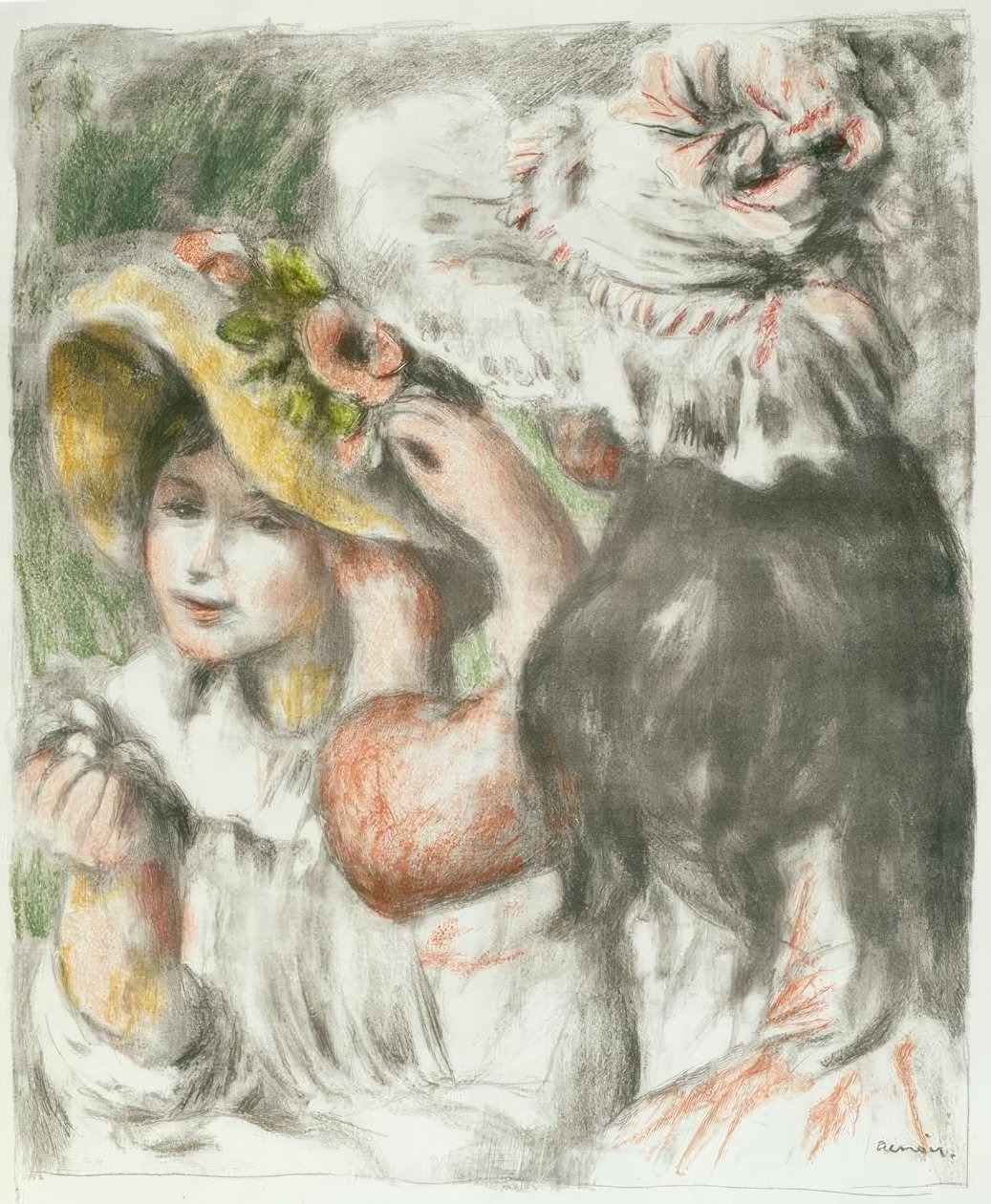 A tűzött kalap alkotó: Pierre Auguste Renoir