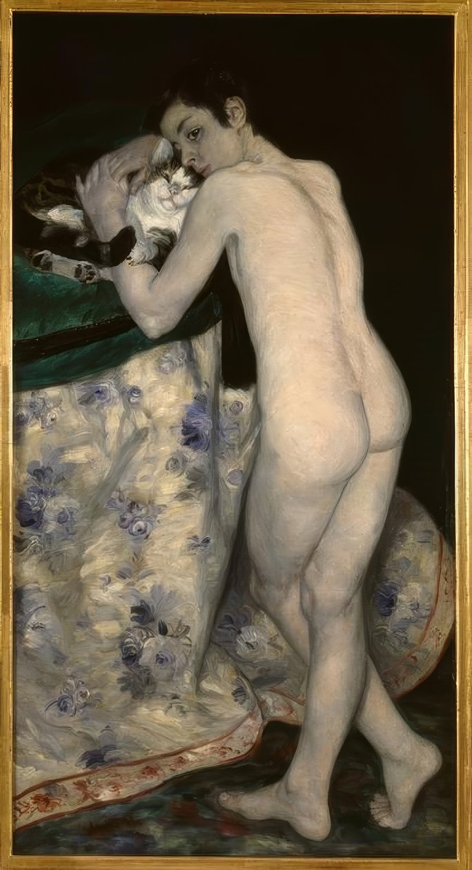 A fiatal fiú a macskával alkotó: Pierre Auguste Renoir