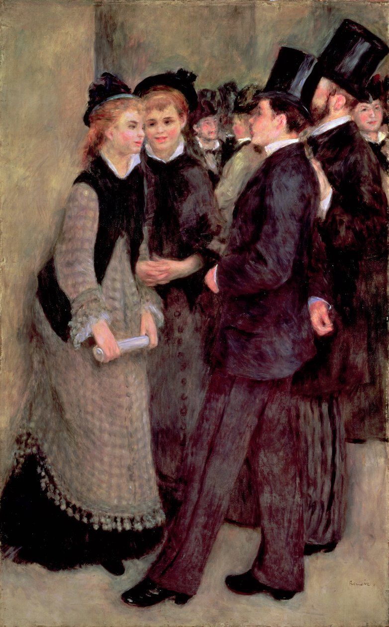 Kilépés a Konzervatóriumból (La Sortie du conservatoire) 1877 (olaj, vászon) alkotó: Pierre Auguste Renoir
