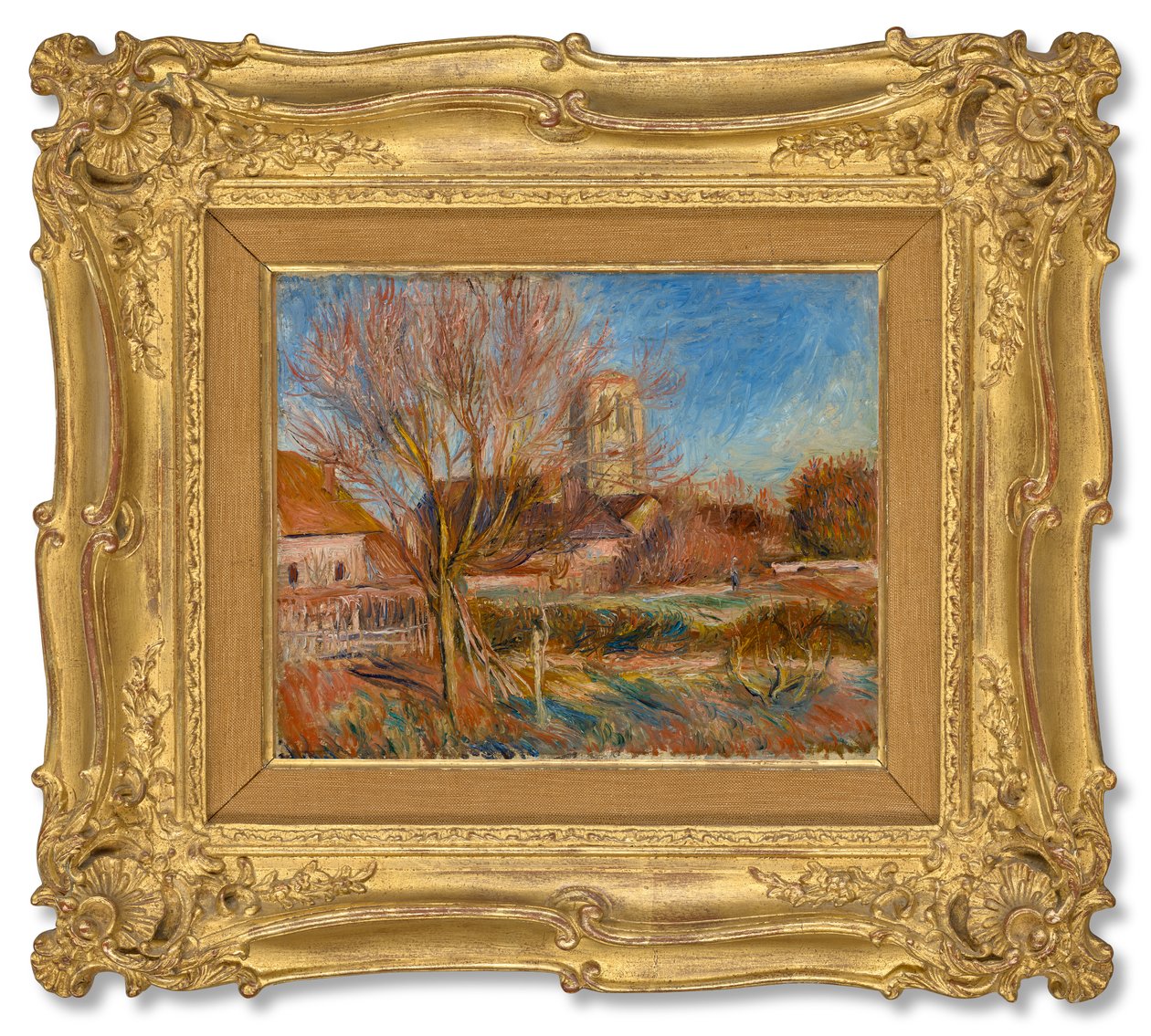 Az Essoyes-i templom, 1900 körül (olaj, vászon) alkotó: Pierre Auguste Renoir