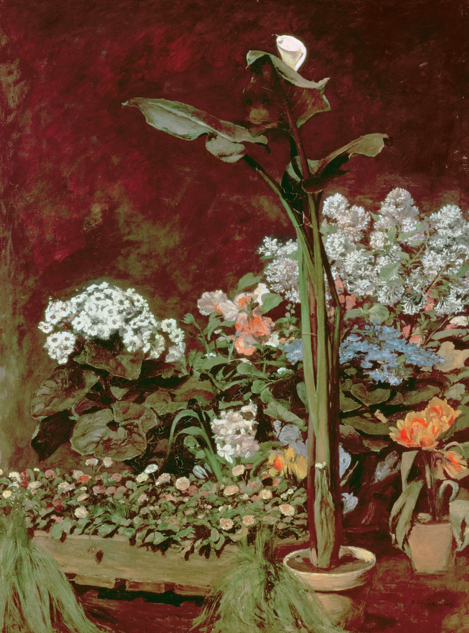 Liliom és üvegházi növények alkotó: Pierre Auguste Renoir