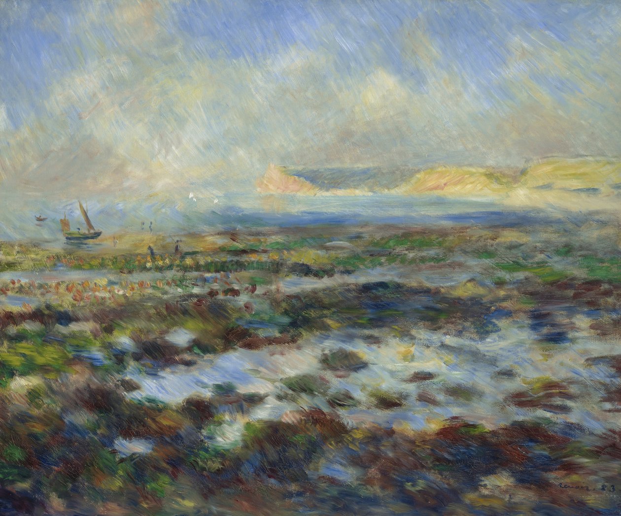 Apály, Yport, 1883 alkotó: Pierre Auguste Renoir