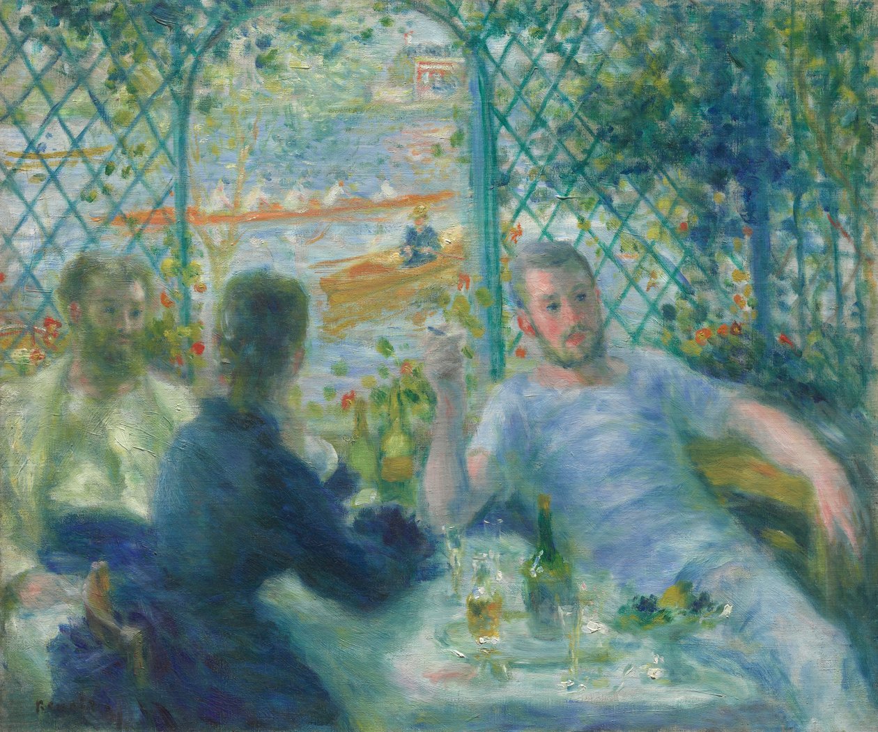 Ebéd a Fournaise Étteremben (Evezősök ebédje) alkotó: Pierre Auguste Renoir