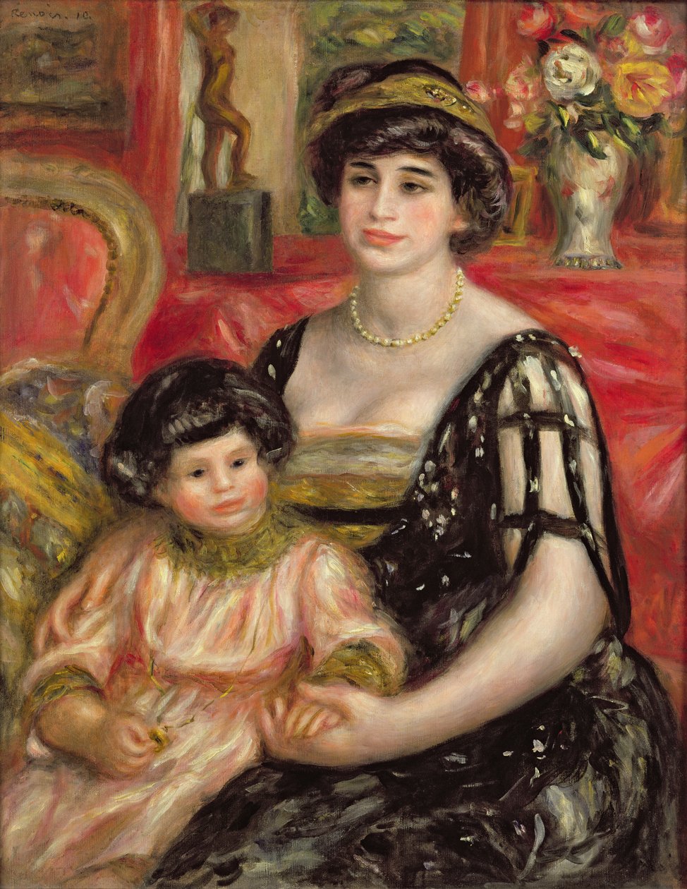 Madame Josse Bernheim-Jeune és fia, Henry, 1910 alkotó: Pierre Auguste Renoir