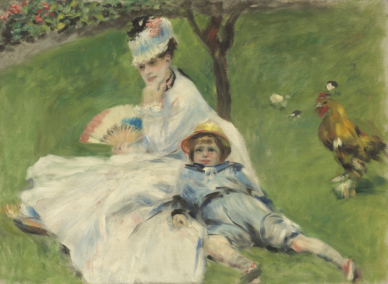 Madame Monet és fia, 1874 alkotó: Pierre Auguste Renoir