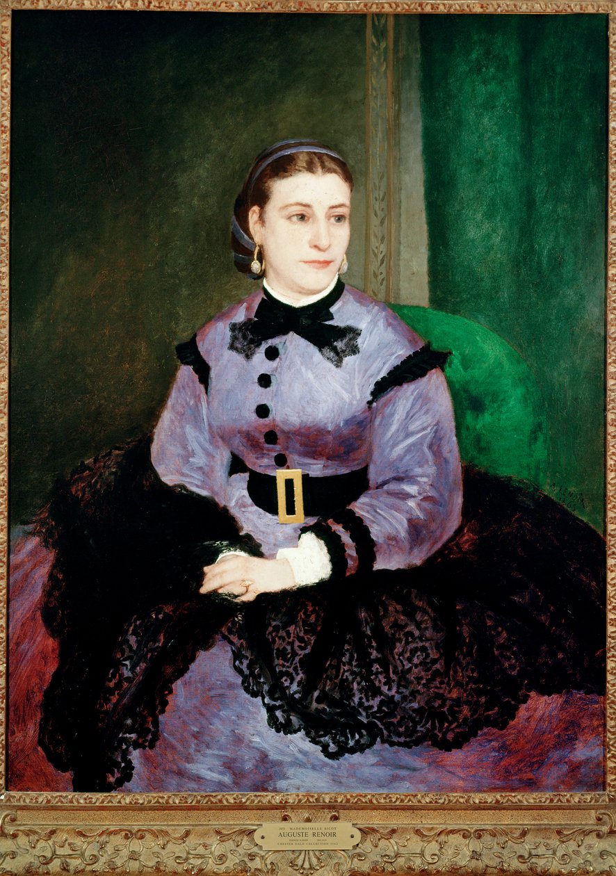 Mademoiselle Sicot (olaj, vászon) alkotó: Pierre Auguste Renoir