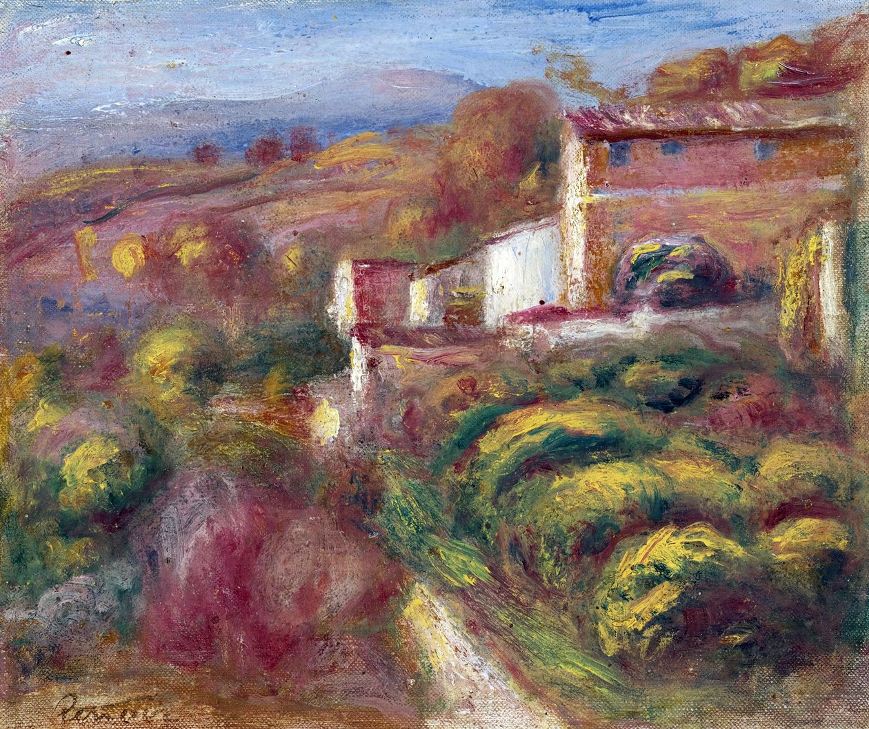 Posta (Cagnes sur mer) - Pierre Auguste Renoir (1841-1919) festménye, - Olaj, vászon alkotó: Pierre Auguste Renoir
