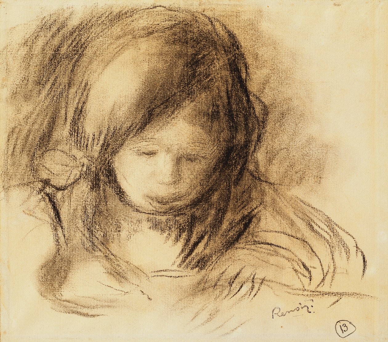 Mini író; Coco Ecrivant, alkotó: Pierre Auguste Renoir