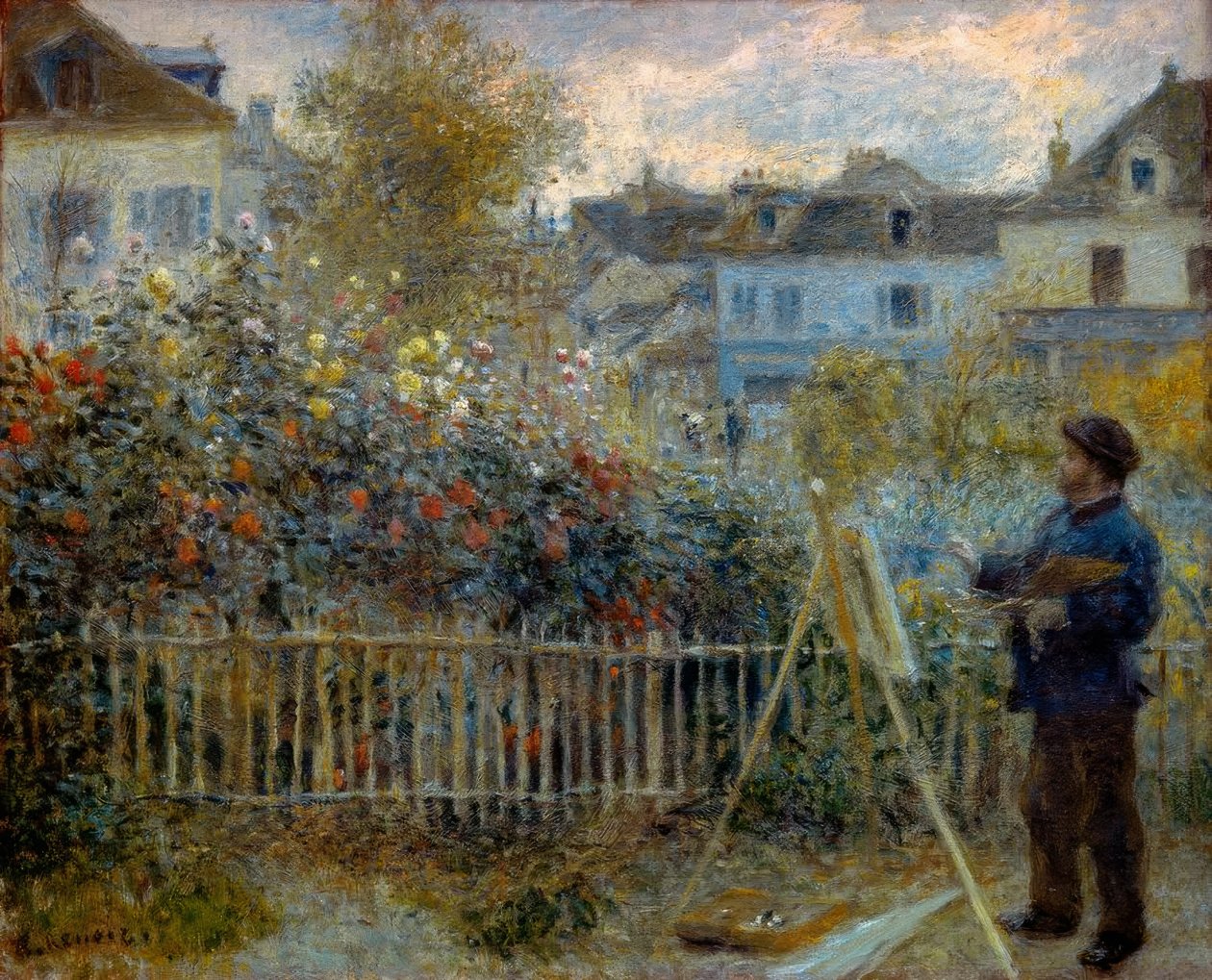 Monet fest Argenteuil-i kertjében alkotó: Pierre Auguste Renoir