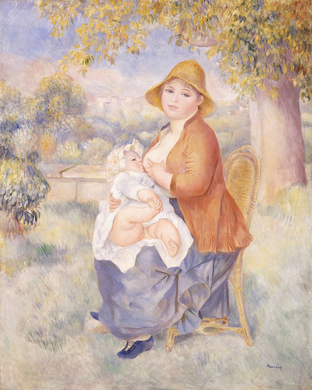 Anya és gyermeke, Szülés, 1886 alkotó: Pierre Auguste Renoir