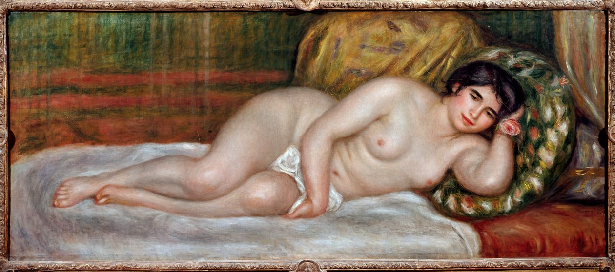 Meztelen női kanapé (Gabrielle) alkotó: Pierre Auguste Renoir