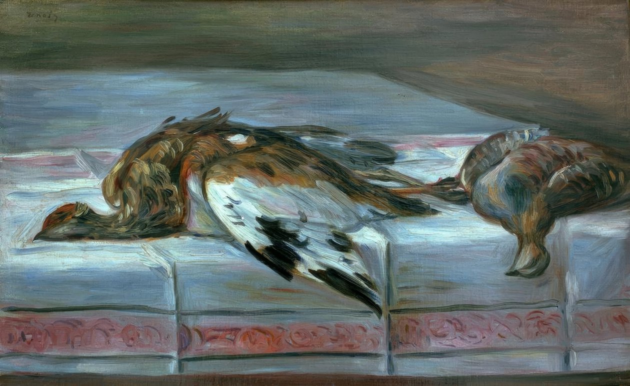 Csendélet fácánnal és fogolyal alkotó: Pierre Auguste Renoir